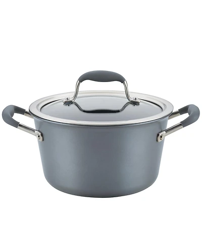 Anolon Advanced Home Hard-Anodized Nonstick 4.5-Qt. Tapered Saucepot