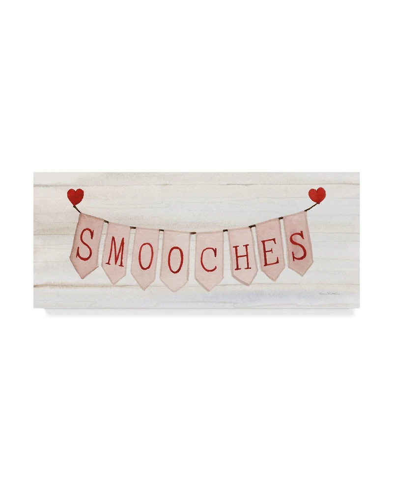 Kathleen Parr Mckenna Rustic Valentine Banner Iii Canvas Art - 20" x 25"