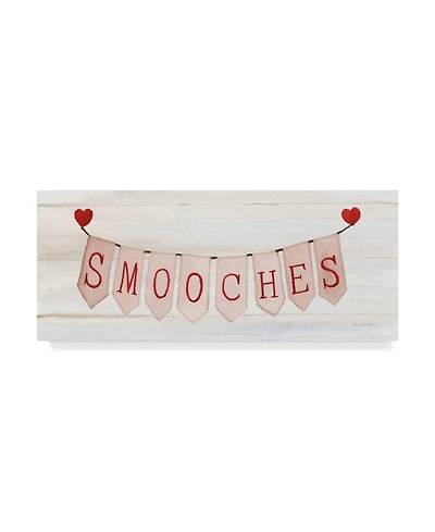 Kathleen Parr Mckenna Rustic Valentine Banner Iii Canvas Art - 20" x 25"