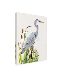 Naomi Mccavitt Water Birds and Cattails I Canvas Art - 15" x 20"