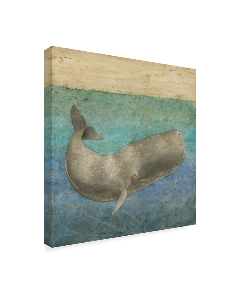 Megan Meagher Diving Whale Ii Canvas Art - 15" x 20"