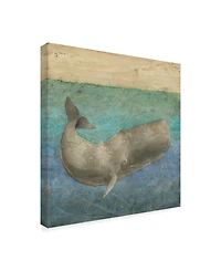 Megan Meagher Diving Whale Ii Canvas Art - 15" x 20"