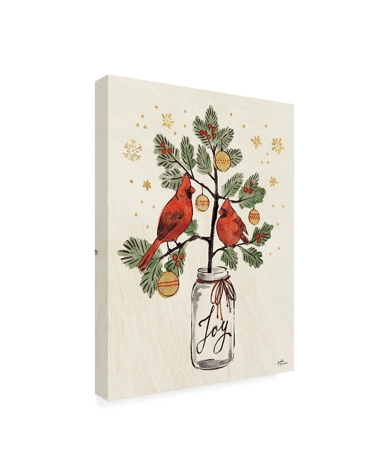 Janelle Penner Christmas Lovebirds Xiv Canvas Art - 15" x 20"