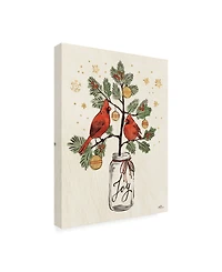 Janelle Penner Christmas Lovebirds Xiv Canvas Art - 15" x 20"