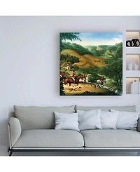 Dan Craig The Fox Hunt Canvas Art - 36.5" x 48"