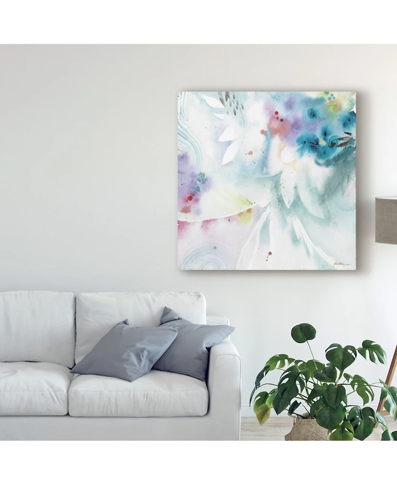 Sheila Golden Blues Along the Way Canvas Art - 15" x 20"