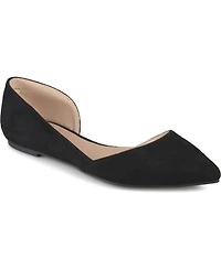 Journee Collection Women's Ester D'orsay Pointed Toe Flats