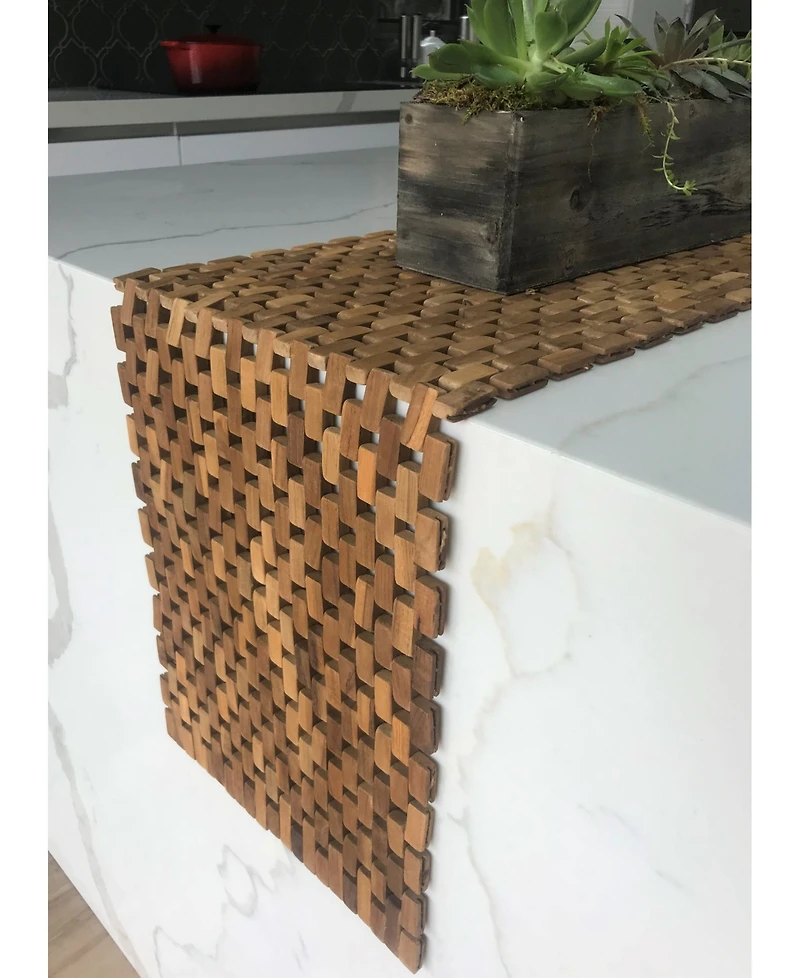 Hip-o Modern Living Teak Table Runner
