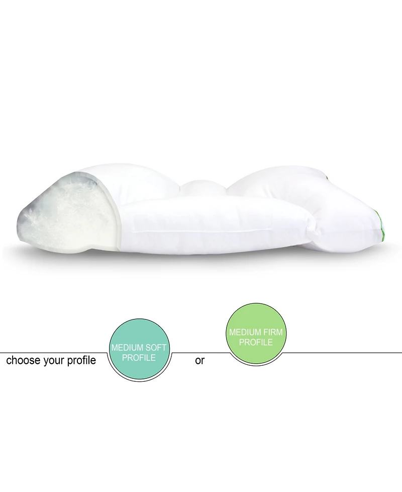 Rio Home Fashions Sleep Yoga Dual Sleep Neck Pillow