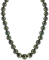 Effy Cultured Black Tahitian Pearl (10mm) 18" Collar Necklace