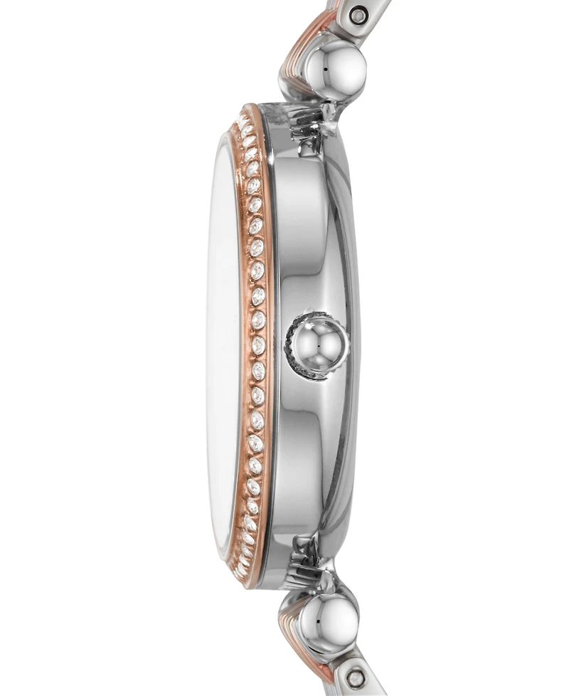 Fossil Women's Carlie Mini Gold-Tone Stainless Steel Bracelet Watch 28mm
