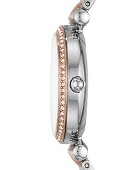 Fossil Women's Carlie Mini Gold-Tone Stainless Steel Bracelet Watch 28mm
