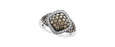 Le Vian Chocolate Diamond (3/4 ct. t.w.) & Vanilla Diamond (1/5 ct. t.w.) Ring in 14k White Gold