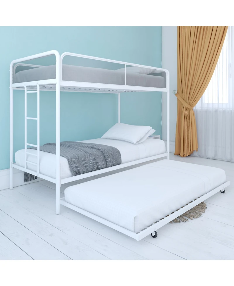 EveryRoom Elia Triple Twin Metal Bunk Bed