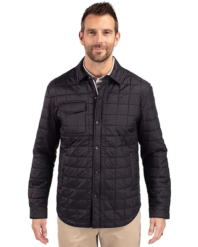 Cutter & Buck Big Tall Rainier PrimaLoft Eco Insulated Quilted Shirt Jacket