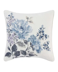 Laura Ashley Chloe Cottage Embroidered Decorative Pillow, 16" x 16"