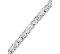 Wrapped Diamond Bolo Bracelet (1/2 ct. t.w.) in Sterling Silver, 14k Gold-Plated Sterling Silver or 14k Rose Gold-Plated Sterling Silver