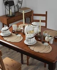 Elrene Burlap Pumpkin Placemat, Set of 4