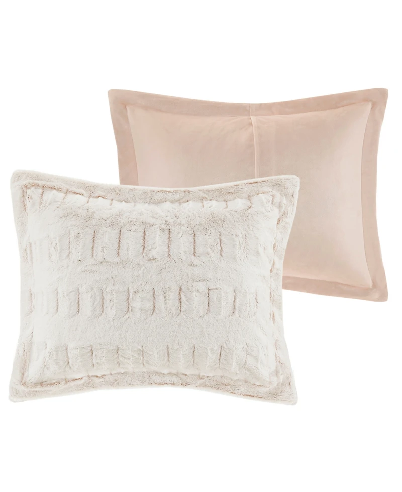 Madison Park Gia Faux-Fur 3-Pc. Comforter Set, Full/Queen