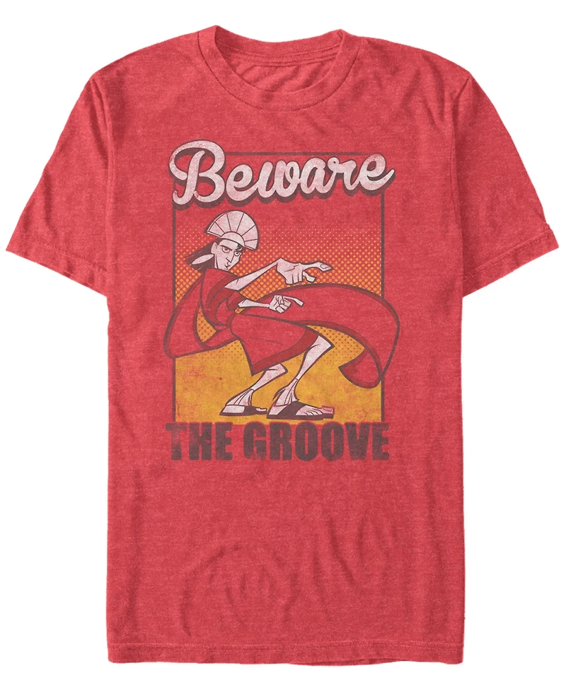 Disney Men's The Emperor's New Groove Kuzco Beware of Short Sleeve T-Shirt
