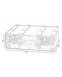 Vintiquewise Antique Style Small Mini Suitcase