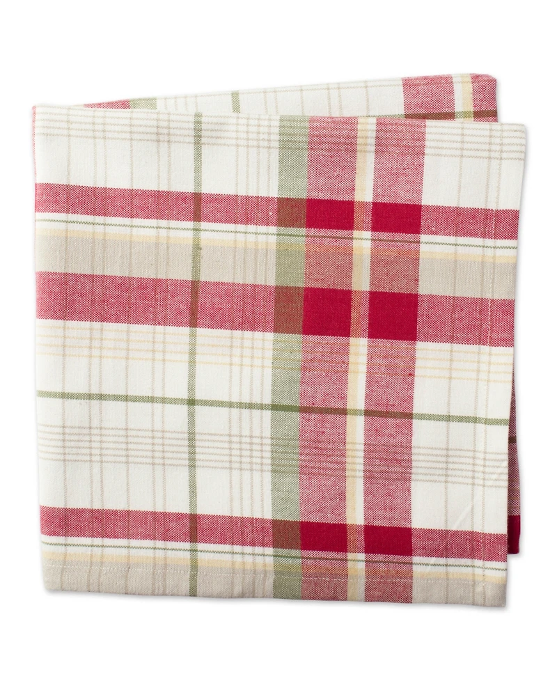 Design Imports Orchard Plaid Napkin, Set of 6