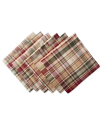 Design Imports Give Thanks Plaid Napkin, Set of 6