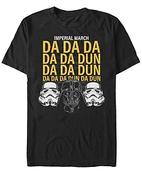 Star Wars Men's Classic Empire Helmets Imperial March Short Sleeve T-Shirt