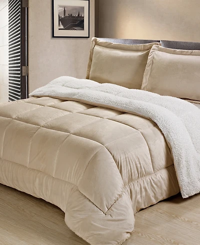 Ultimate Luxury Reversible Micromink and Sherpa 2-Pc. Comforter Set, Twin
