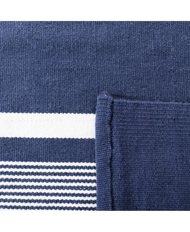 Lauren Ralph Lauren Hanover Stripe LRL2461A Navy 5' X 8' Outdoor Area Rug