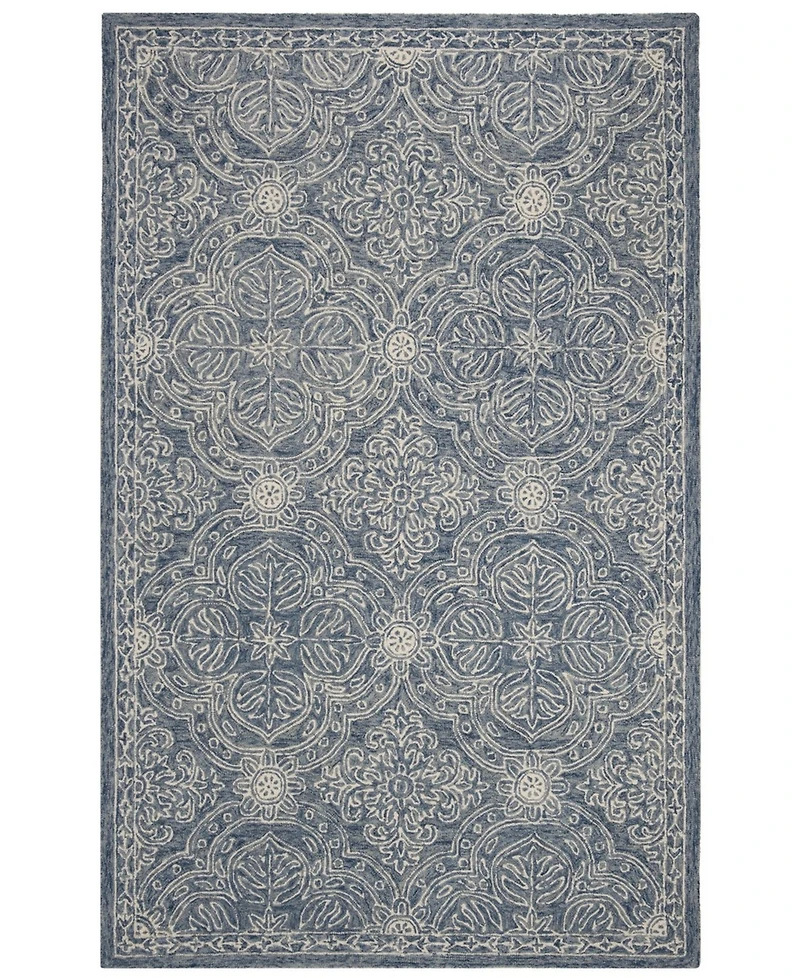 Lauren Ralph Lauren Etienne LRL6603M Blue and Ivory 8' X 10' Area Rug