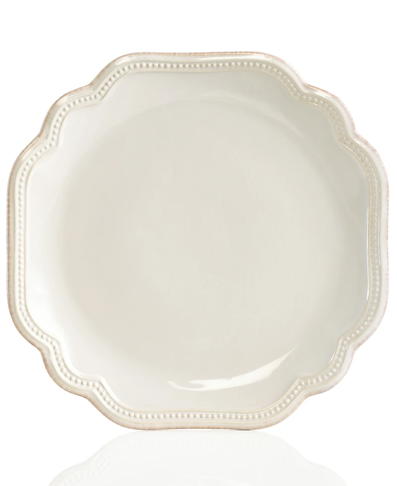 Lenox Dinnerware, French Perle Bead White Salad Plate
