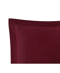 Brooklyn Loom Solid Cotton Percale 2-Pc. Duvet Cover Set, Twin Xl