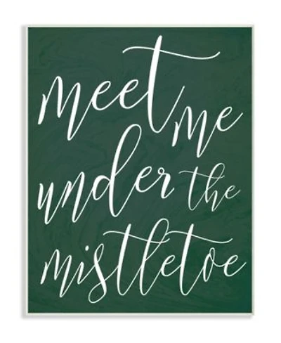 Stupell Industries Meet Me Under The Mistletoe Christmas Wall Art Collection