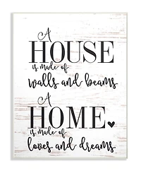 Stupell Industries Home Loves and Dreams Wall Plaque Art, 10" x 15"