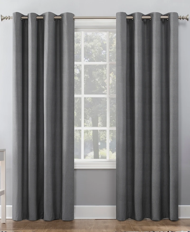 Duran Thermal Insulated 100% Blackout Grommet Curtain Panel