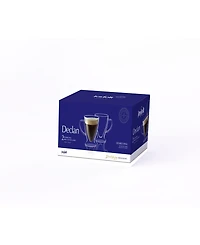 JoyJolt Declan Irish Coffee Double Wall Insulated Mugs, Set of 4