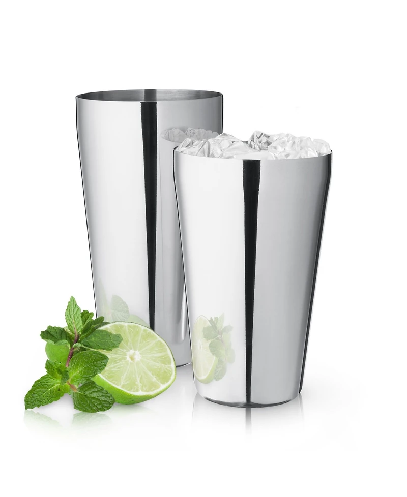 True Brands Advance Stainless Steel Boston Shaker Tins, 2 Piece