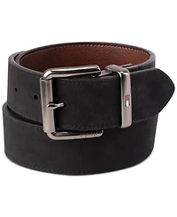 Tommy Hilfiger Men's Two-In-One Reversible Casual Matte and Pebbled Belt