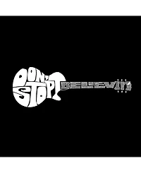 La Pop Art Men's Premium Word T-Shirt - Don't Stop Believin