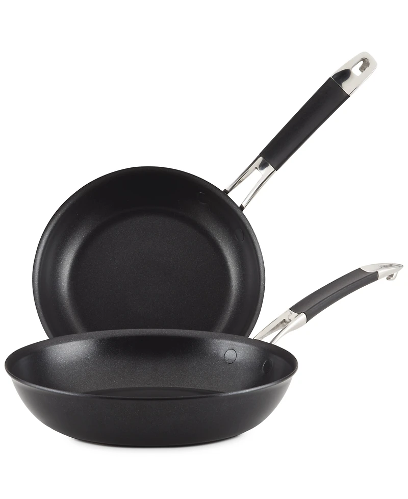Anolon SmartStack 8.5" & 10" Hard-Anodized Nesting Skillet Set