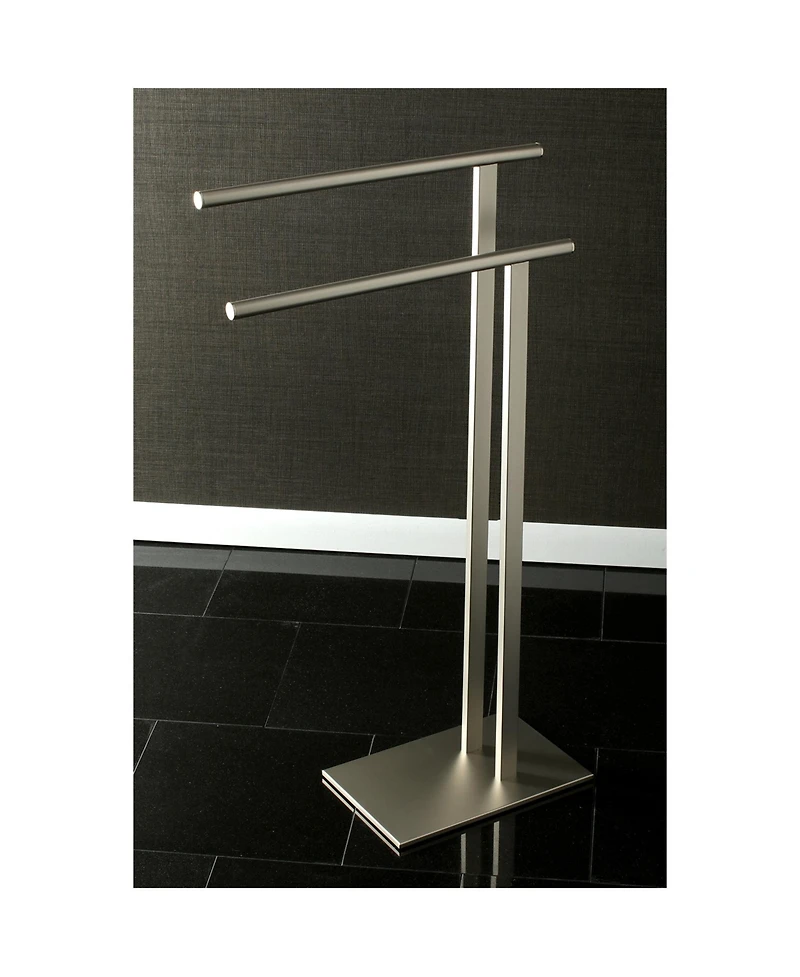 Kingston Brass Double L Shape Pedestal Towel Holder