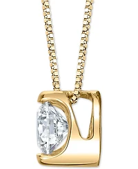 Diamond Circular 18" Pendant Necklace (1/5 ct. t.w.) in 14k Gold
