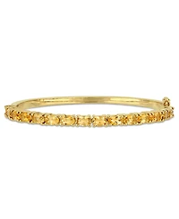 Oval-Cut Citrine (6-3/4 ct. t.w) Bangle in 18k Yellow Gold Over Sterling Silver