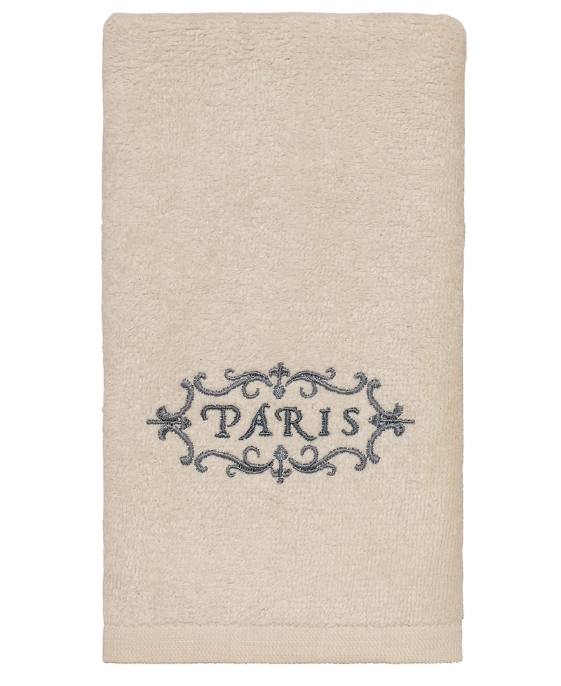 Avanti Paris Botanique Embroidered Cotton Fingertip Towel, 11" x 18"