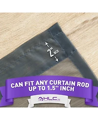Hlc.me 2 Pack Sheer Voile Window Curtain Sheer Panels
