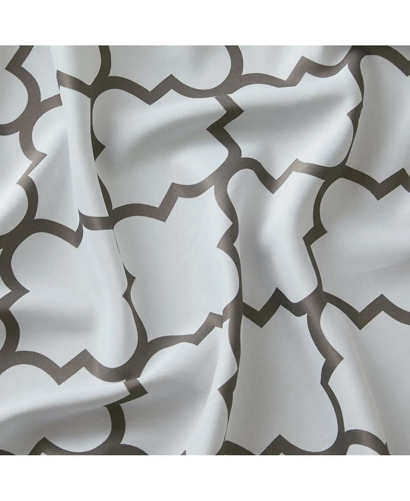 Hlc.me Lattice Print Drape Blackout Curtains Pattern - Weather Insulated Curtains