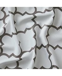 Hlc.me Lattice Print Drape Blackout Curtains Pattern - Weather Insulated Curtains