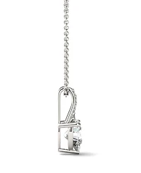 Moissanite Heart Solitaire Pendant 1-1/3 ct. t.w. Diamond Equivalent in 14k White Gold