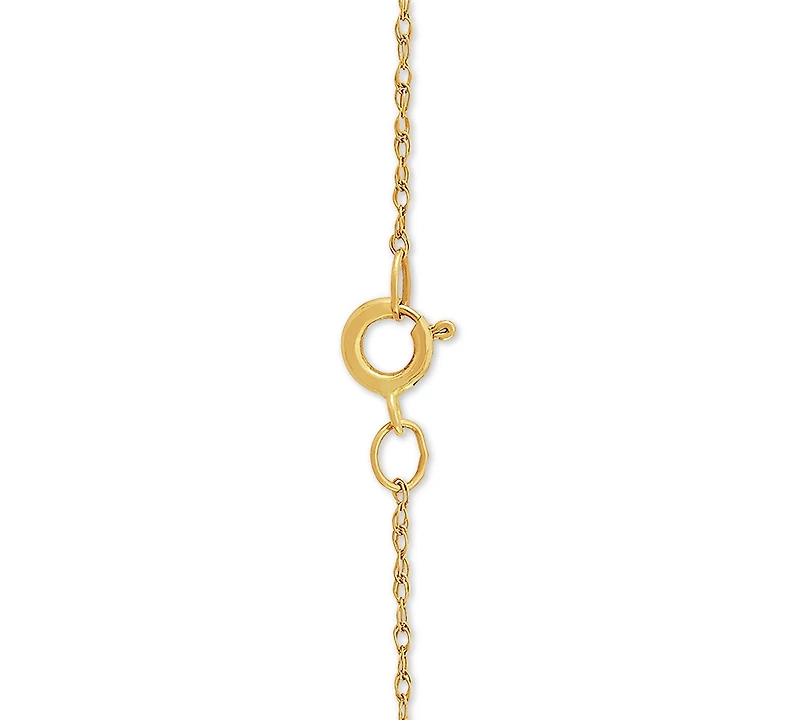 Gemstone 18" Pendant Necklace 14k Gold